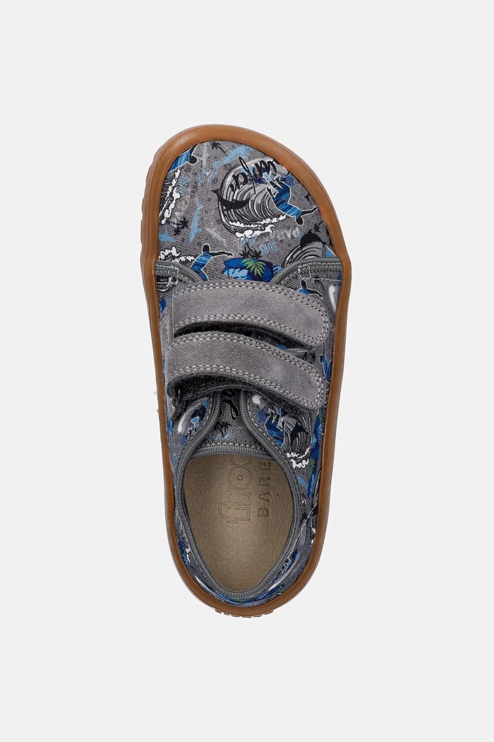Froddo papuče detské BAREFOOT CANVAS sivá G1700440.25.30