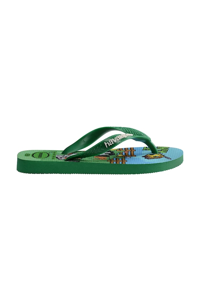 Havaianas papuci pentru copii KIDS MINECRAFT 4145125.PPY2 verde SS26