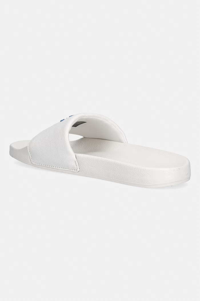 Obuv Tommy Hilfiger šľapky dámske TH SCRIPT POOL SLIDE FW0FW09286 biela