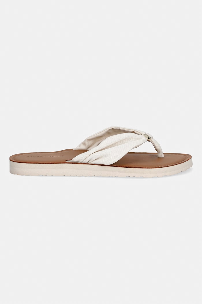 Tommy Hilfiger šľapky dámske TH LTR FOOTBED SUMMER SANDAL FW0FW09194 béžová SS26
