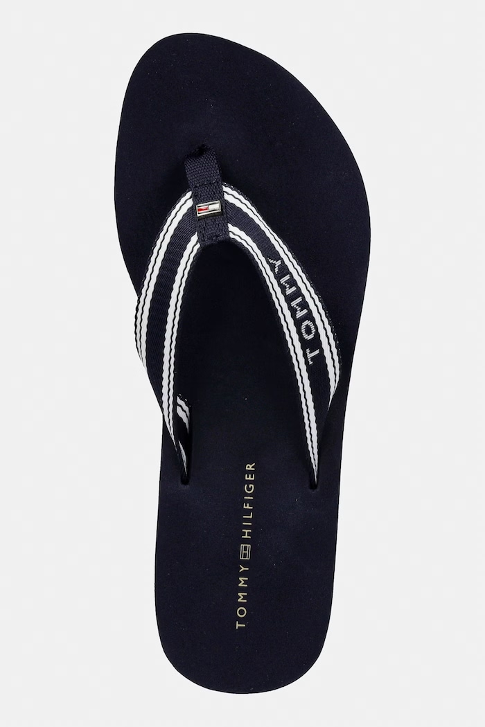 Tommy Hilfiger žabky dámské TH FLAG PRINT SUMMER SANDAL námořnická modř FW0FW09195