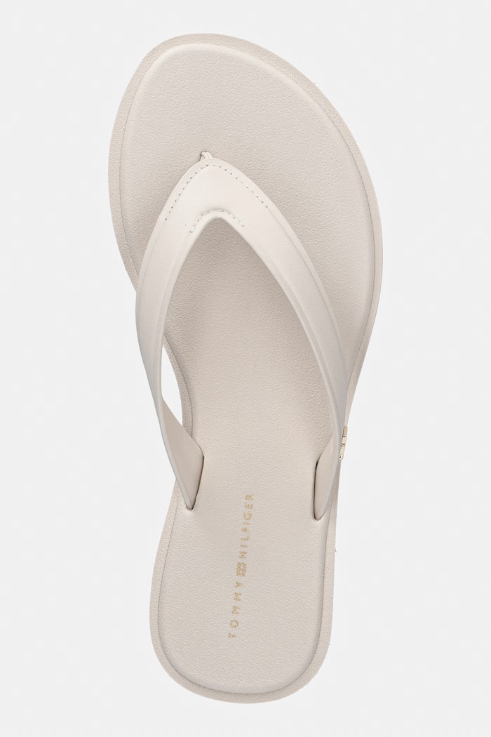 Tommy Hilfiger șlapi pentru femei TH SCANDI PREMIUM SUMMER SANDAL bej FW0FW09206