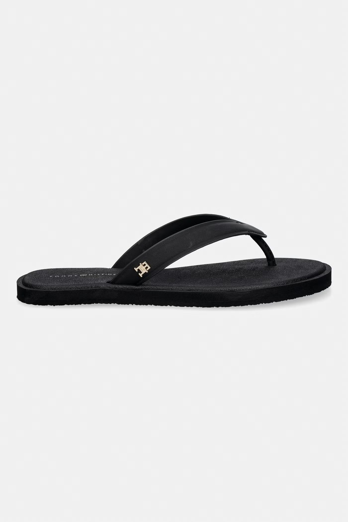 Tommy Hilfiger șlapi pentru femei TH SCANDI PREMIUM SUMMER SANDAL FW0FW09206 negru SS26