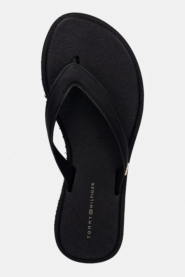 Tommy Hilfiger șlapi pentru femei TH SCANDI PREMIUM SUMMER SANDAL negru FW0FW09206