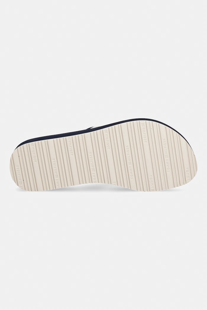 Tommy Hilfiger japonki damskie TH STRIPE SUMMER SANDAL FW0FW09196 granatowy