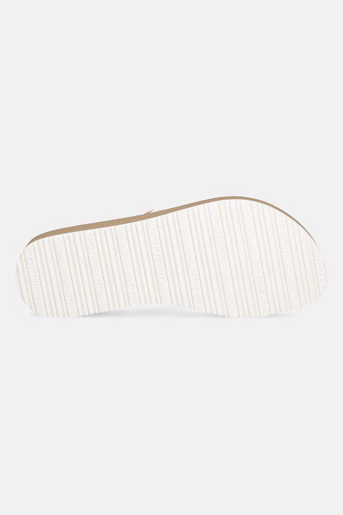 Tommy Hilfiger japonki damskie TH STRIPE SUMMER SANDAL FW0FW09196 beżowy