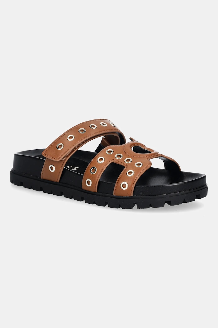 Guess papuci FASHIE imitatie de piele maro FLPFAS.ELE03.BROWN