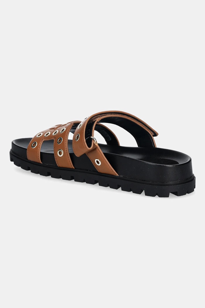 Încălțăminte Guess papuci FASHIE FLPFAS.ELE03.BROWN maro