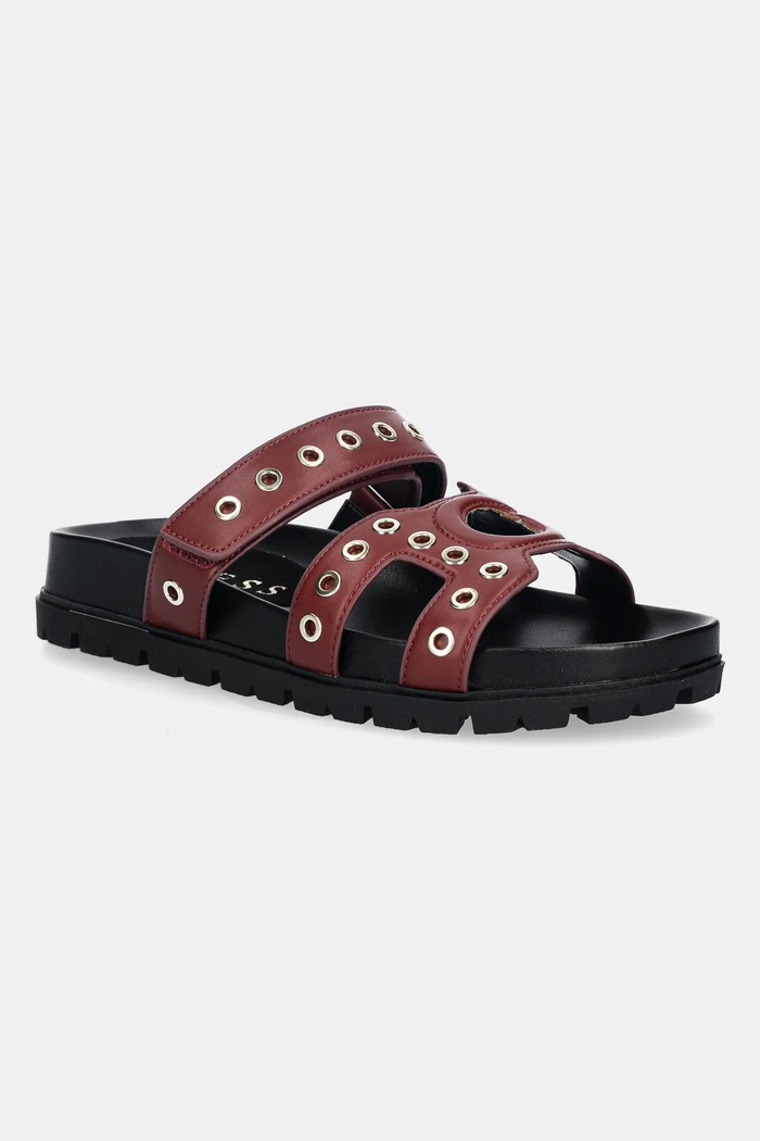 Guess papuci FASHIE imitatie de piele rosu FLPFAS.ELE03.RED