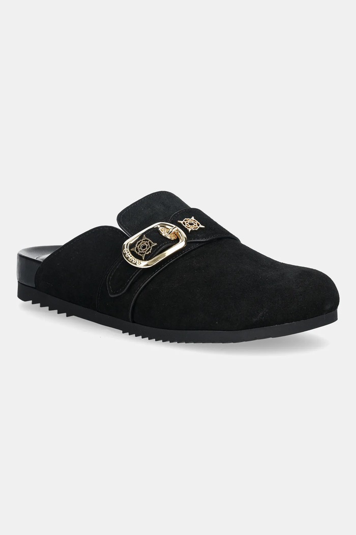 Guess papucs GALAVANTA művelúr fekete FLPGAL.ESU06.BLACK