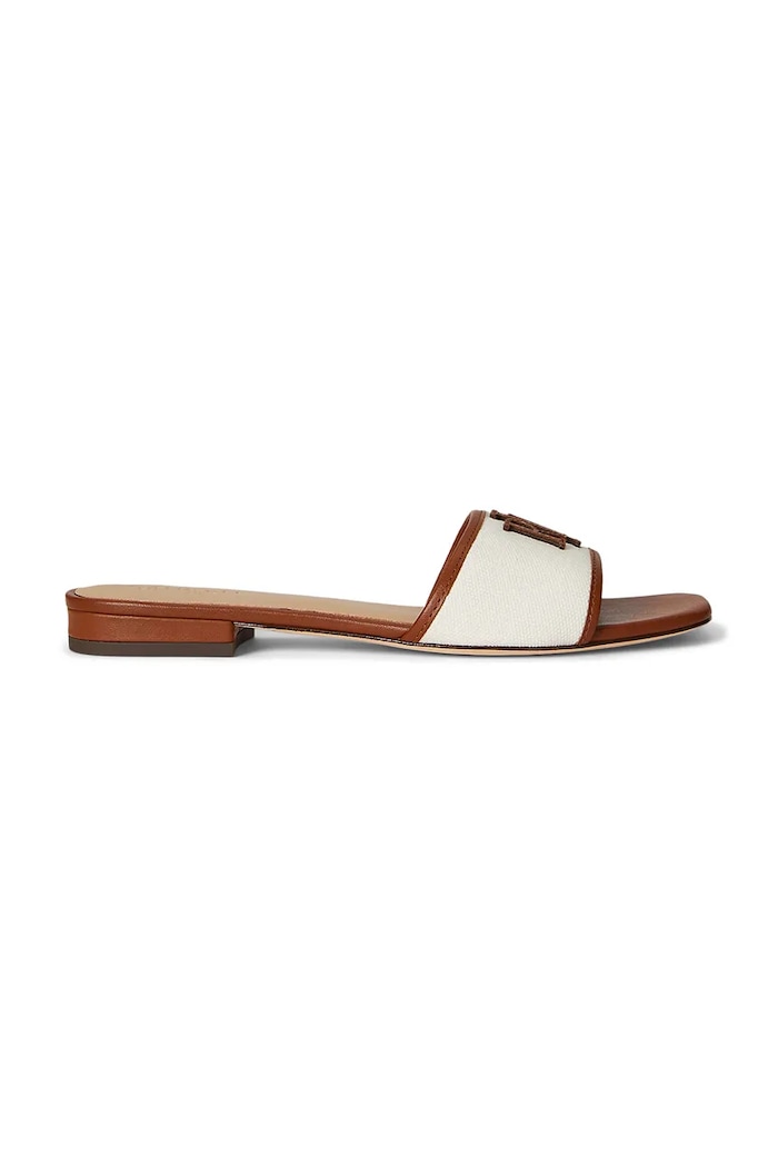 Шлепанцы Lauren Ralph Lauren Everley Sld2 кожа коричневый 802P04395003.101