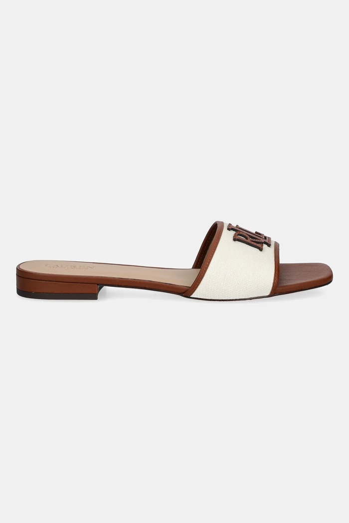 Šľapky Lauren Ralph Lauren Everley Sld2 802P04395003.101 hnedá SS26