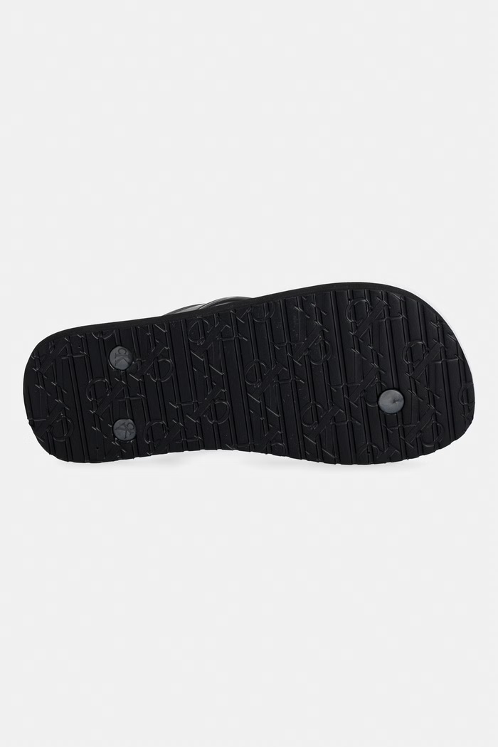 Calvin Klein šľapky dámske FLIP FLOP TPU METALLIC HW0HW02956 čierna