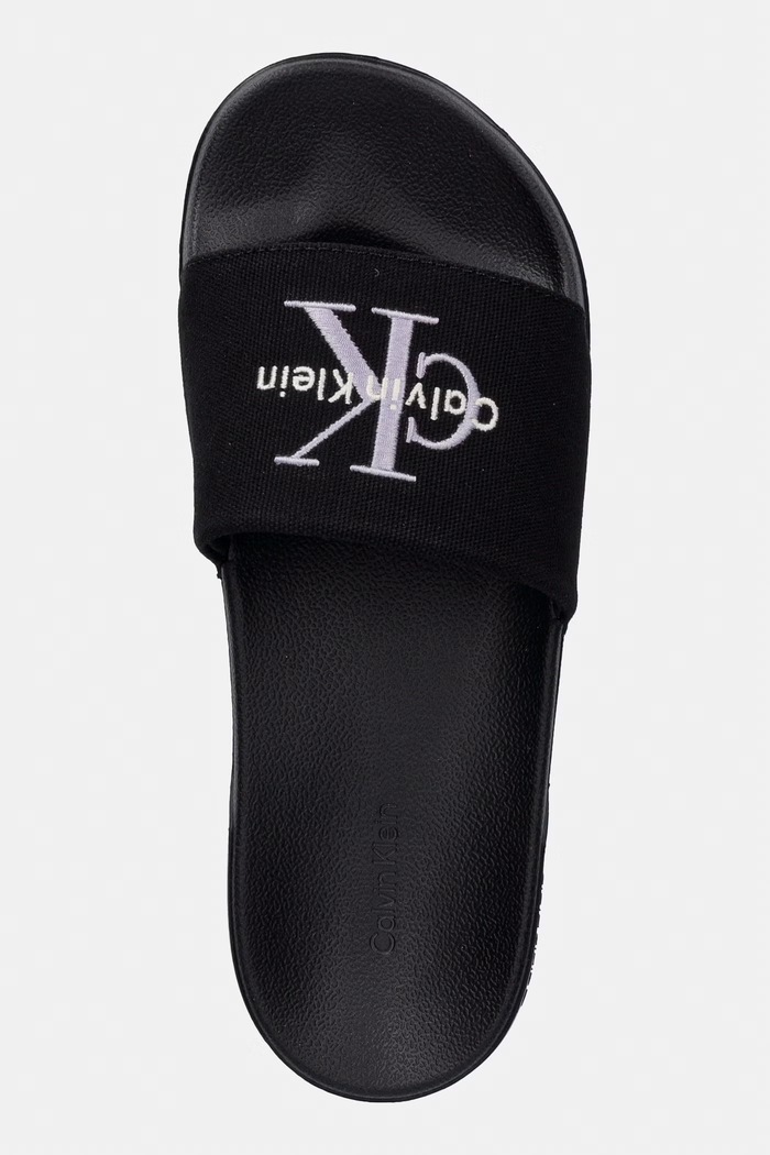 Calvin Klein klapki damskie ESS SLIDE CV czarny HW0HW02958