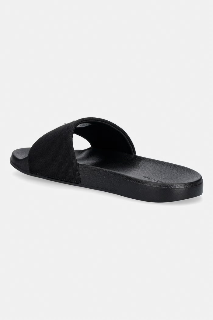 Obuv Calvin Klein šľapky dámske ESS SLIDE CANVAS HDW HW0HW02960 čierna