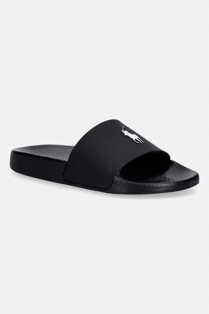 Šlapky Polo Ralph Lauren Polo Slide plochý čierna 804973925002.001
