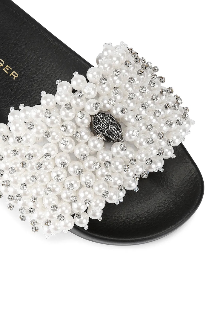 Încălțăminte Kurt Geiger London papuci Meena Eagle Bead 5392245999 negru