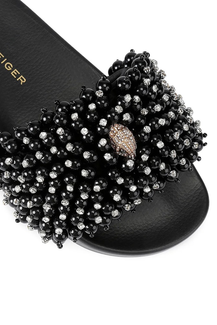 Încălțăminte Kurt Geiger London papuci Meena Eagle Bead 5392209999 negru