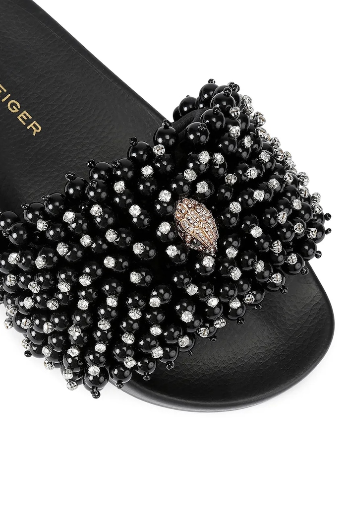 Încălțăminte Kurt Geiger London papuci Meena Eagle Bead 5392209999 negru