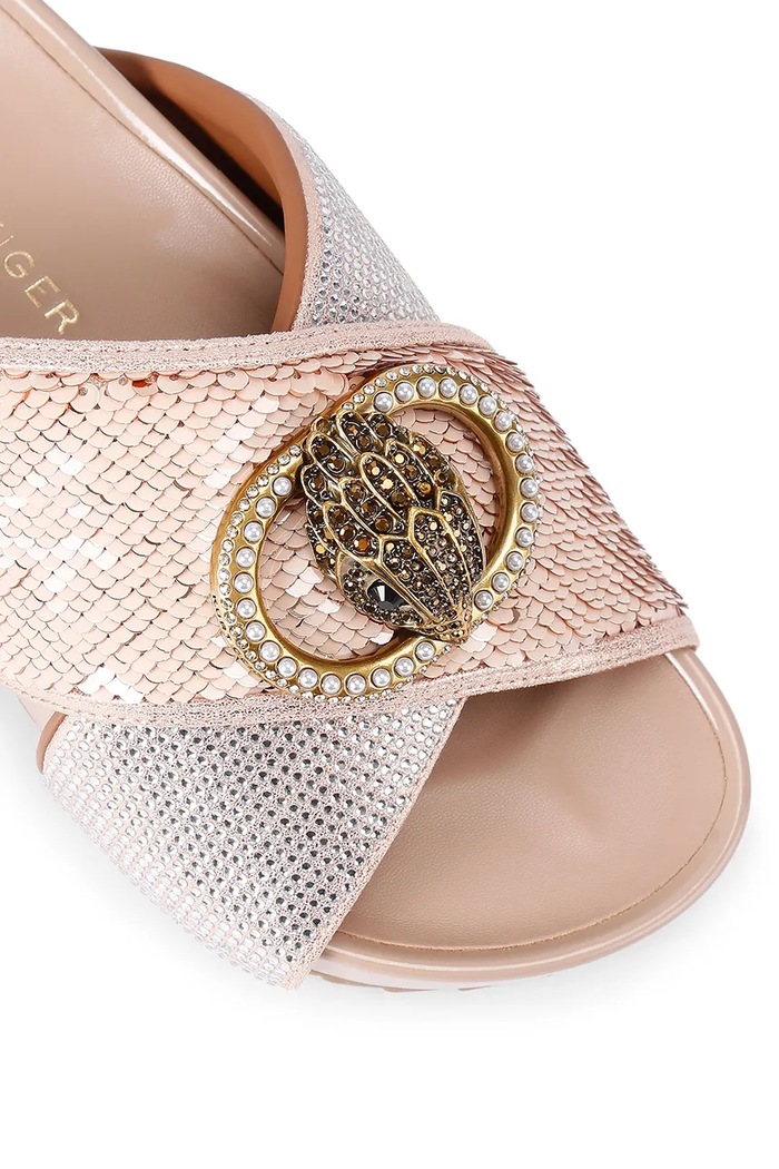 Obuv Šľapky Kurt Geiger London Chelsea Cross Strap 3973153609 béžová