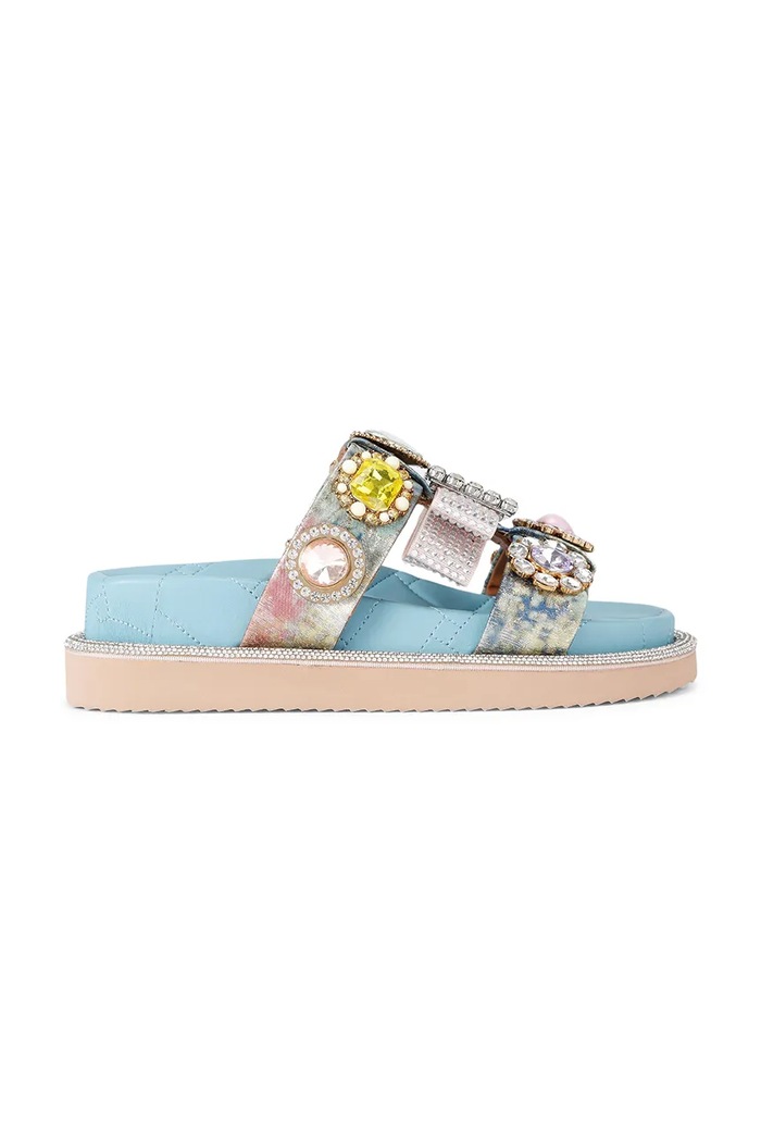 Kurt Geiger London klapki Ornate Orson syntetyczny srebrny 5392199609