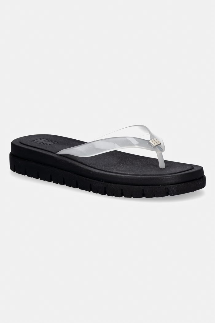 Tommy Jeans japonki damskie TJW CLEATED JELLY SUMMER SANDAL biały EN0EN02954