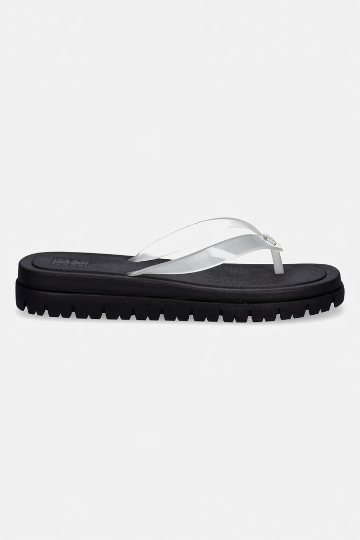 Tommy Jeans japonki damskie TJW CLEATED JELLY SUMMER SANDAL EN0EN02954 biały SS26