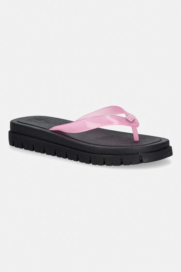 Tommy Jeans japonki damskie TJW CLEATED JELLY SUMMER SANDAL różowy EN0EN02954