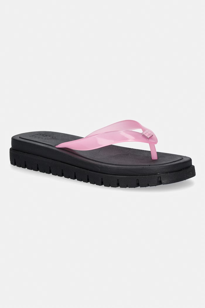 Tommy Jeans japonki damskie TJW CLEATED JELLY SUMMER SANDAL różowy EN0EN02954