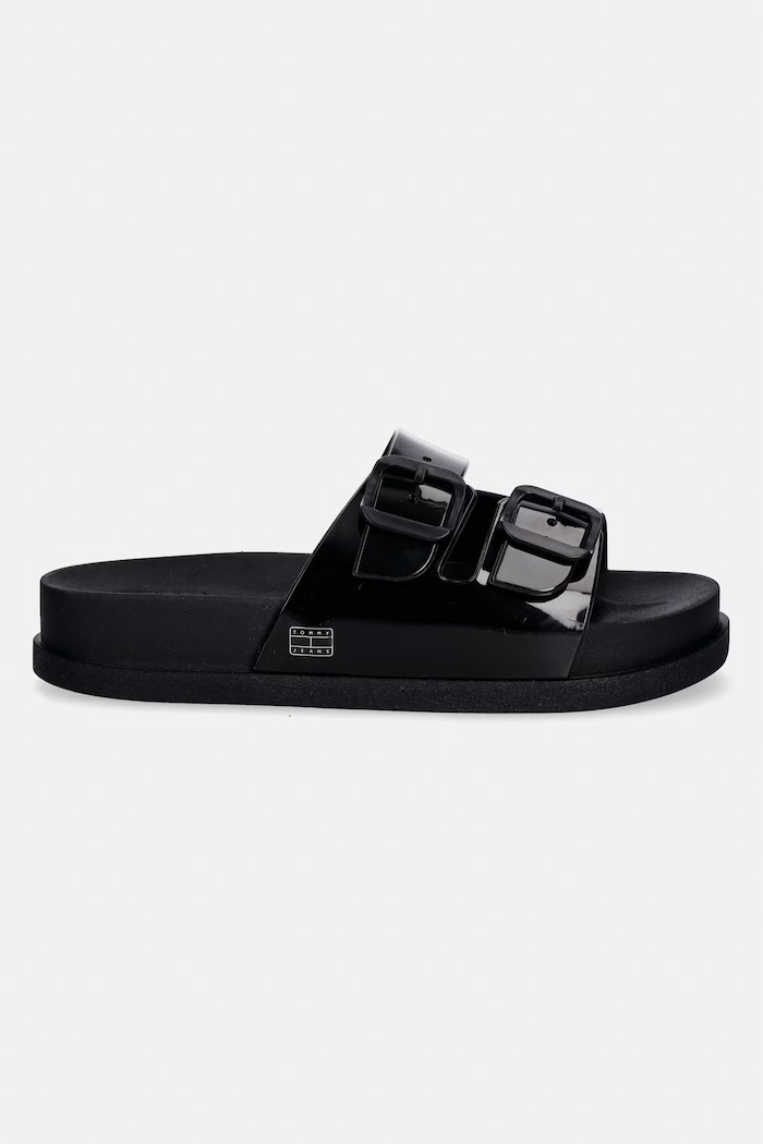 Tommy Jeans klapki damskie TJW COMFORT JELLY SLIDES EN0EN02974 czarny SS26