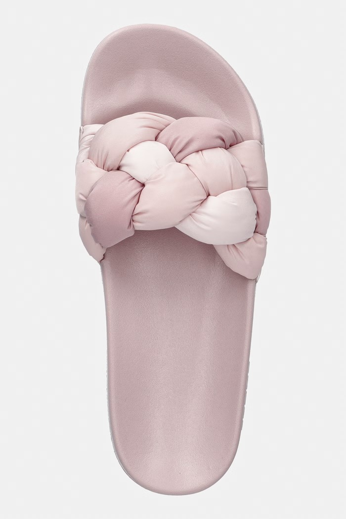 Tommy Jeans šľapky dámske TJW BRAIDED SLIDES ružová EN0EN02975