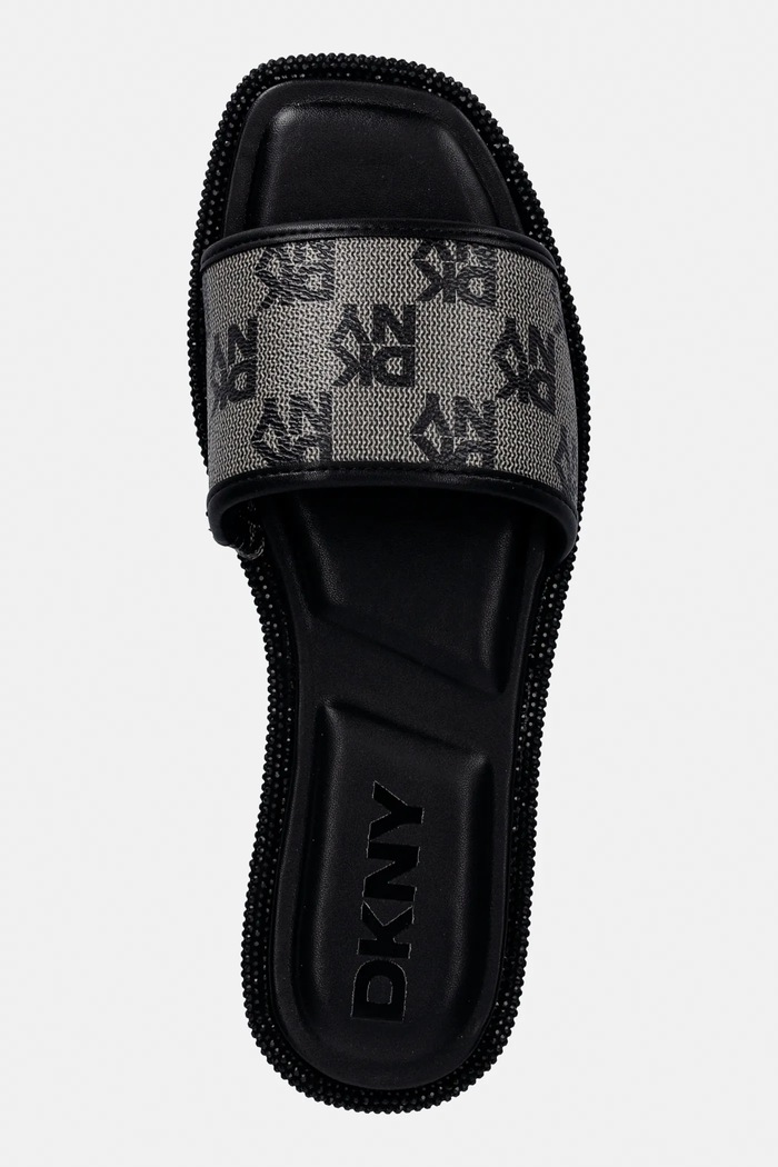 Παντόφλες Dkny Badin μαύρο K1678107.BLK