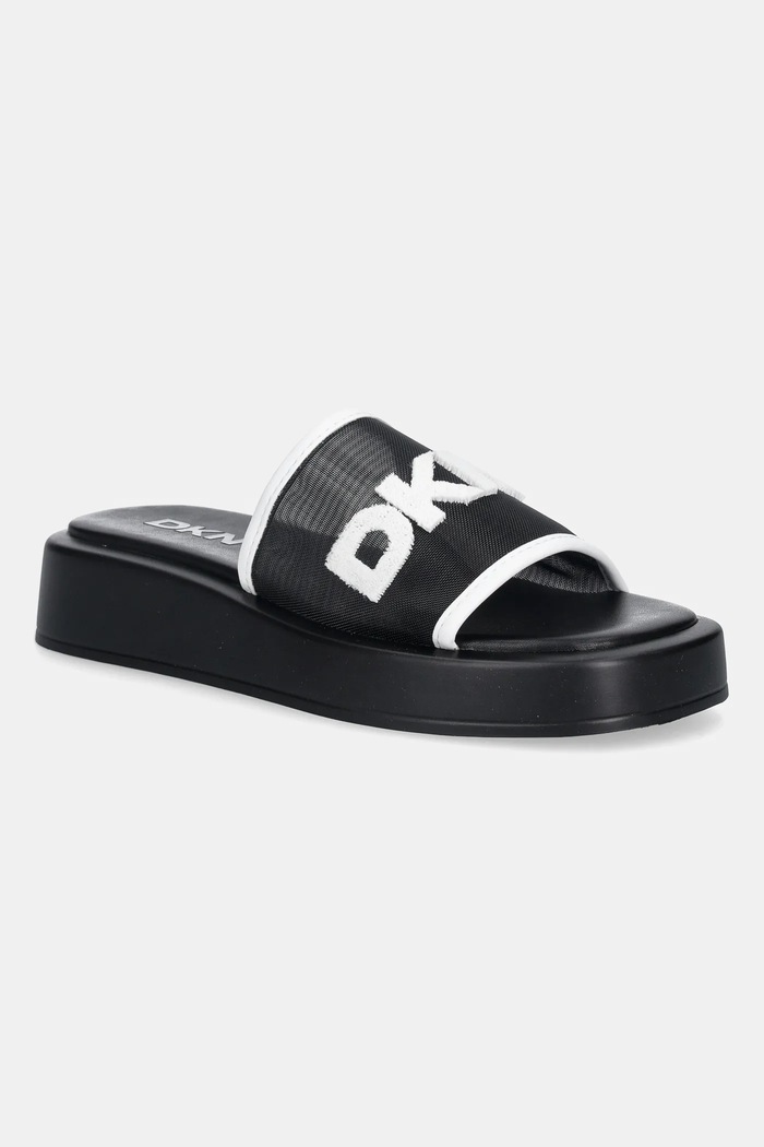 Pantofle Dkny Orion Logo Mesh textilní černá K1643577.005