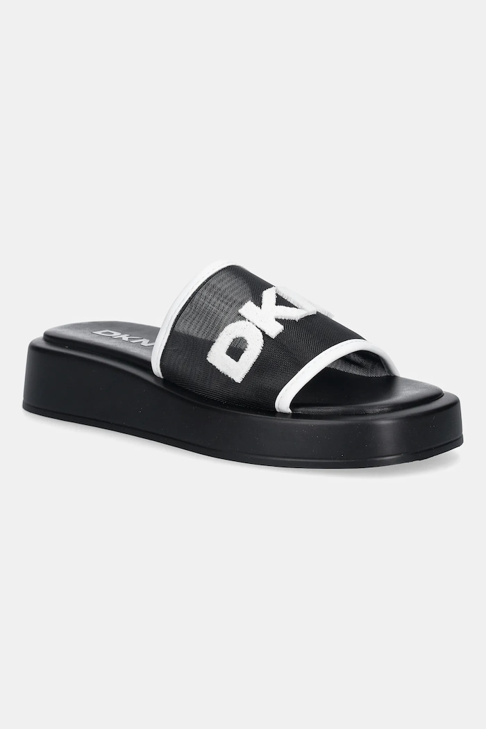 Pantofle Dkny Orion Logo Mesh textilní černá K1643577.005