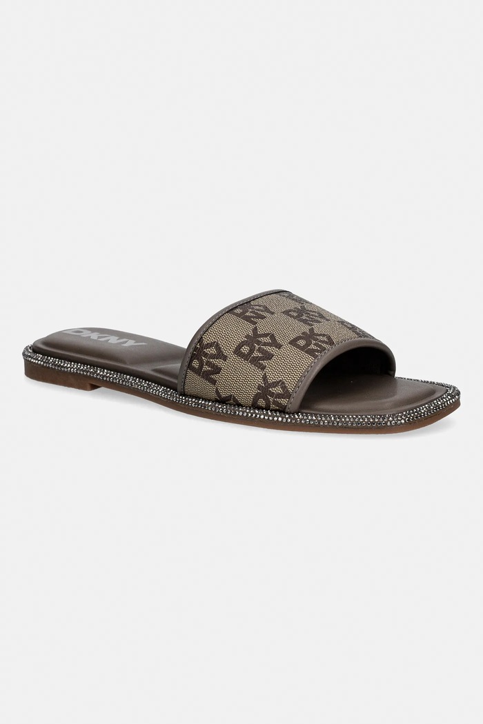 Παντόφλες Dkny Badin φλατ μπεζ K1678107.CHI