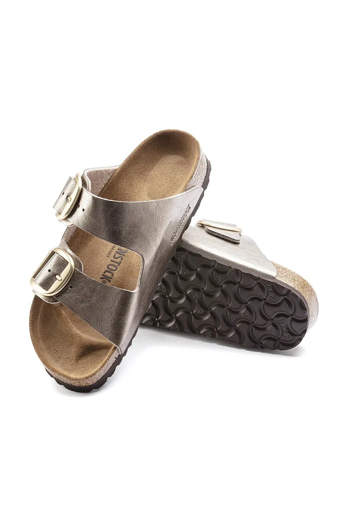 Birkenstock klapki damskie Arizona Big Buckle 1021760 beżowy