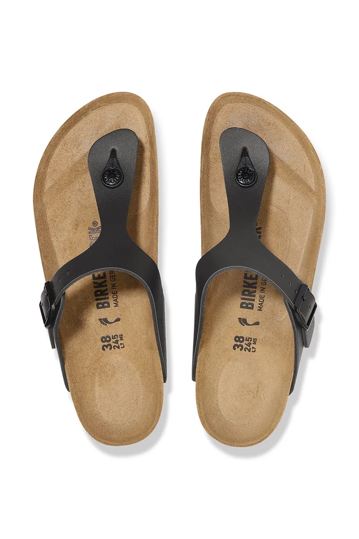Взуття Birkenstock Gizeh в'єтнамки жіночі шкіряні 1029231 чорний