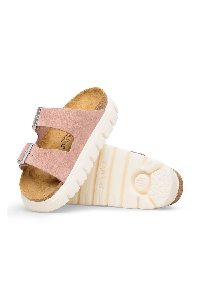 Birkenstock šľapky dámske semišové Arizona Chunky Birkenstock x Papillio ružová 1031254