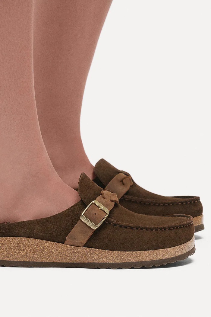 Birkenstock šľapky mules dámske semišové Buckley 1031435