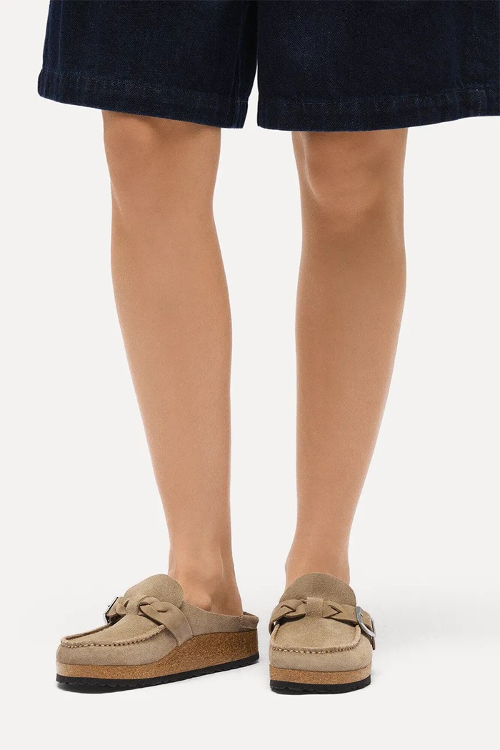 Birkenstock Buckley papuci mocasini pentru femei din piele întoarsă 1031455