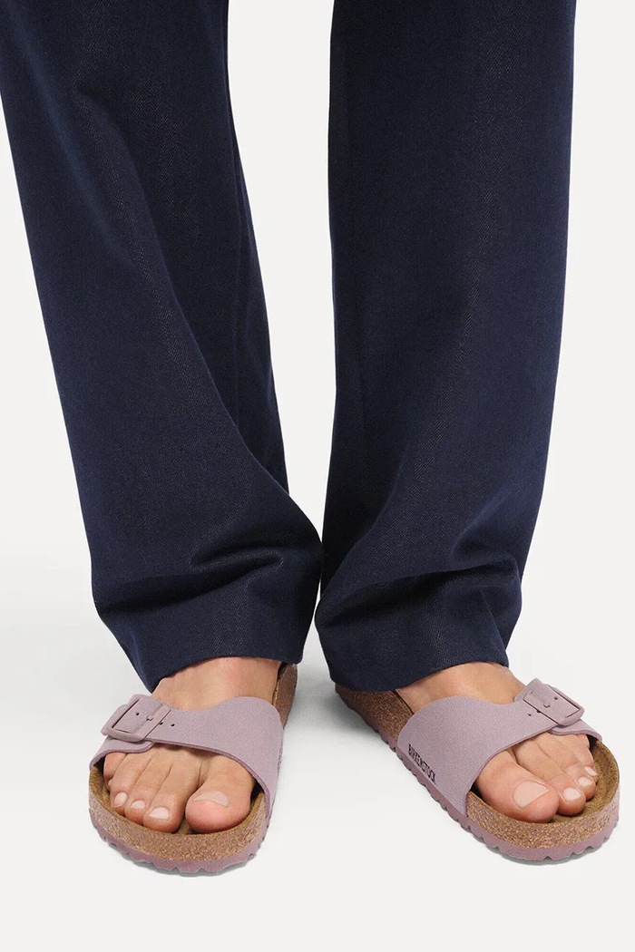 Birkenstock klapki na płaskim obcasie damskie Madrid 1031464