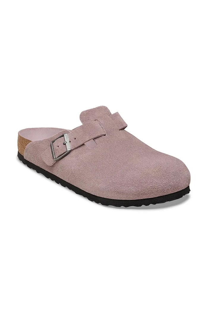 Birkenstock Boston σαγιονάρες Μουλάρια Γυναικεία σουέτ 1031577 μωβ SS26