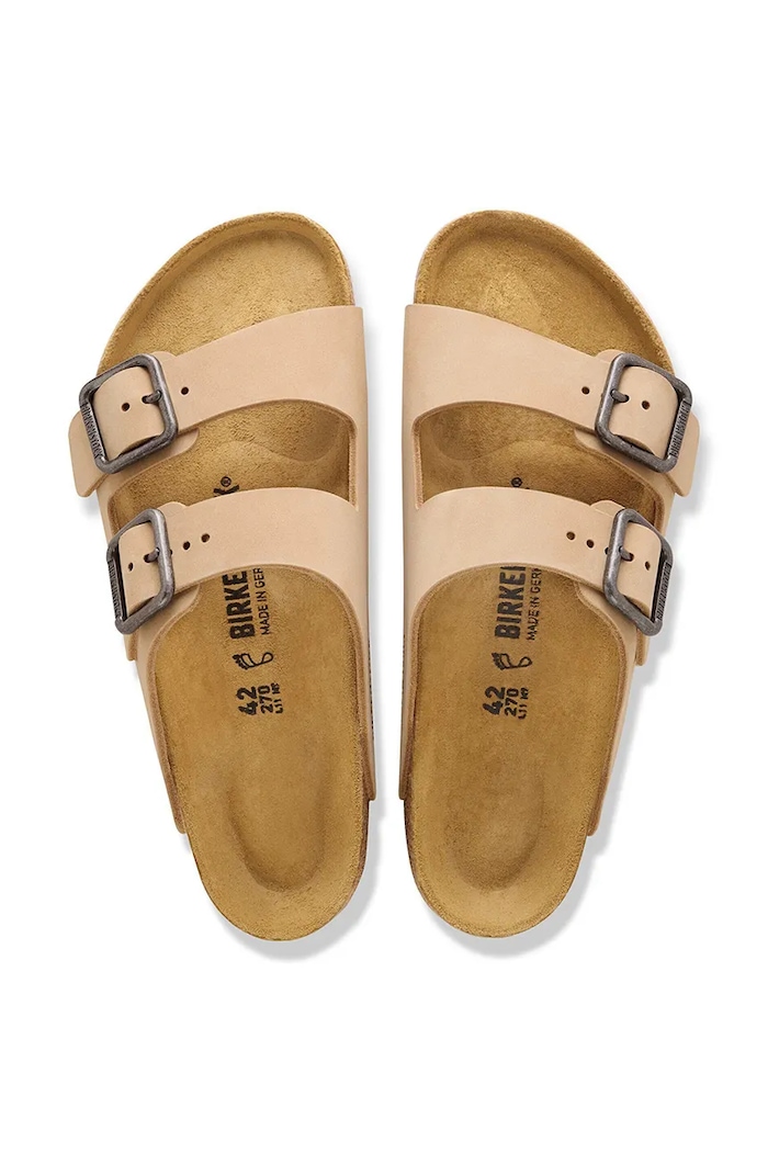Birkenstock šľapky dámske kožené Arizona 1031579 béžová