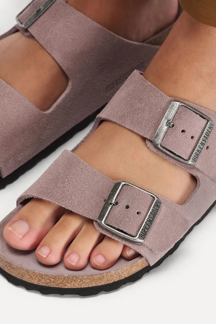 Birkenstock klapki damskie zamszowe Arizona 1031596
