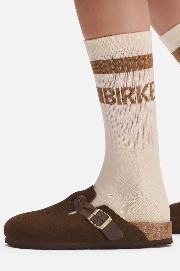 Birkenstock Boston Braided шльопанці мюлі жіночі замшеві 1031716