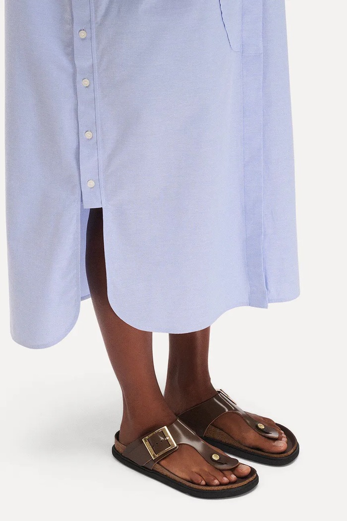 Birkenstock japonki skórzane Gizeh Droplet Buckle 1031838