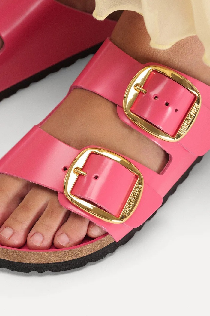 Birkenstock klapki damskie skórzane Arizona Big Buckle 1031856.N