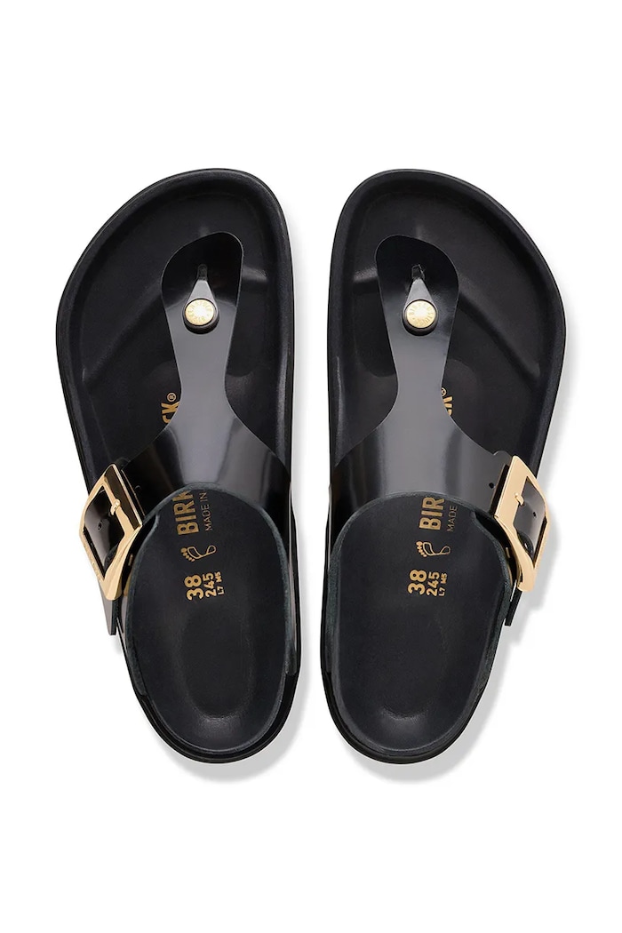 Kožené žabky Birkenstock Gizeh Droplet Buckle 1031869.N čierna