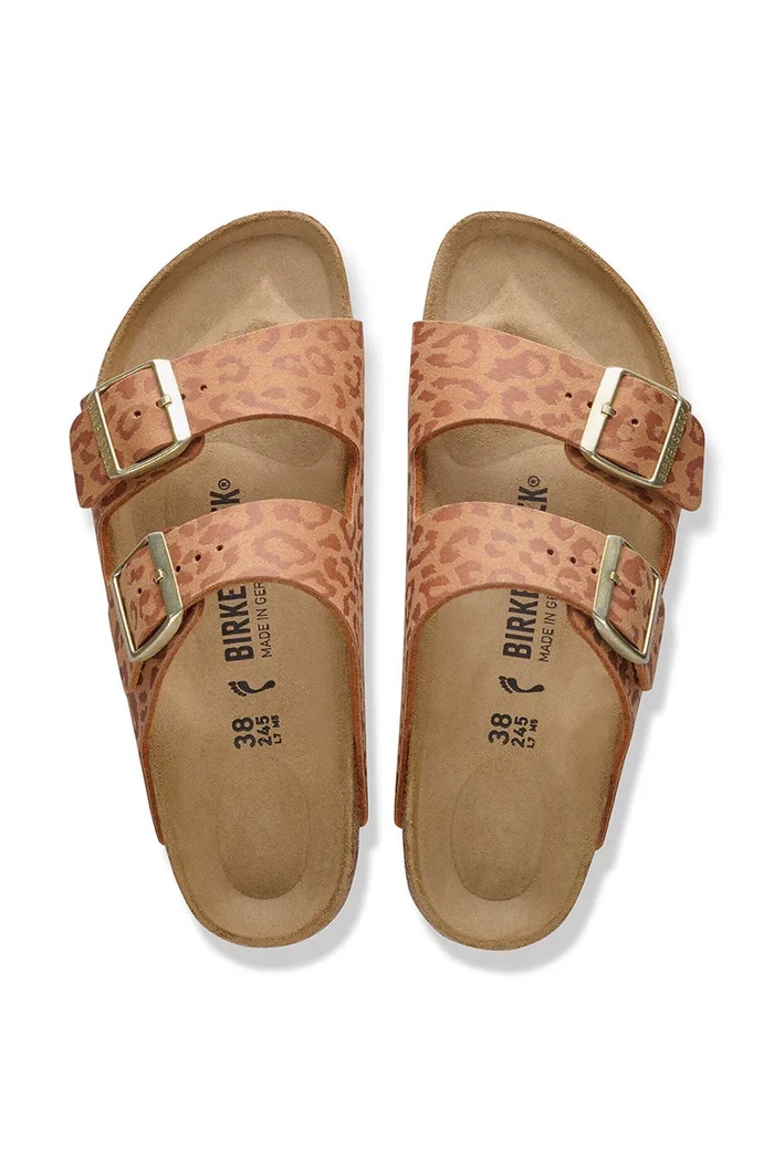Birkenstock šľapky na plochom podpätku dámske Arizona 1031926 hnedá