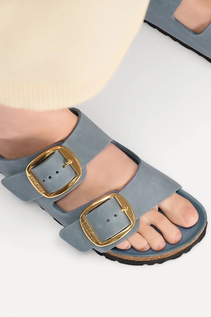 Birkenstock klapki damskie skórzane Arizona Big Buckle 1032027